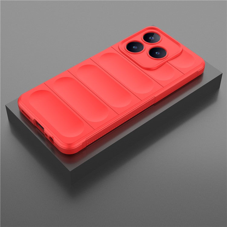 For Realme C63 4G / Narzo N63 4G Case Soft TPU Drop-proof Mobile Phone Cover - Red