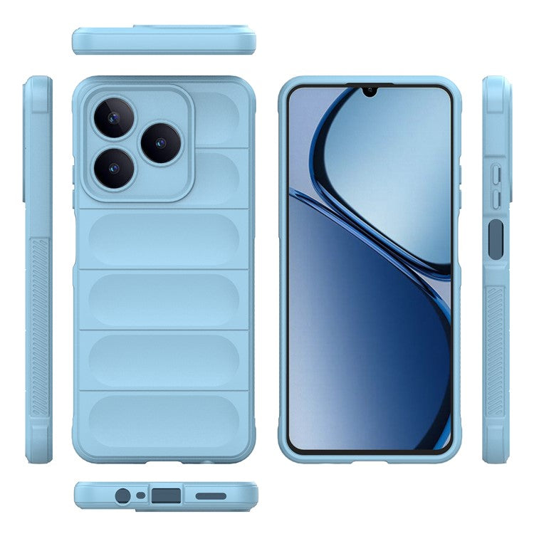 For Realme C63 4G / Narzo N63 4G Case Soft TPU Drop-proof Mobile Phone Cover - Baby Blue