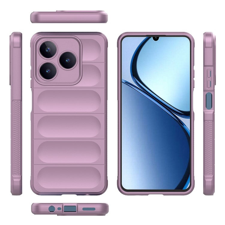 For Realme C63 4G / Narzo N63 4G Case Soft TPU Drop-proof Mobile Phone Cover - Light Purple