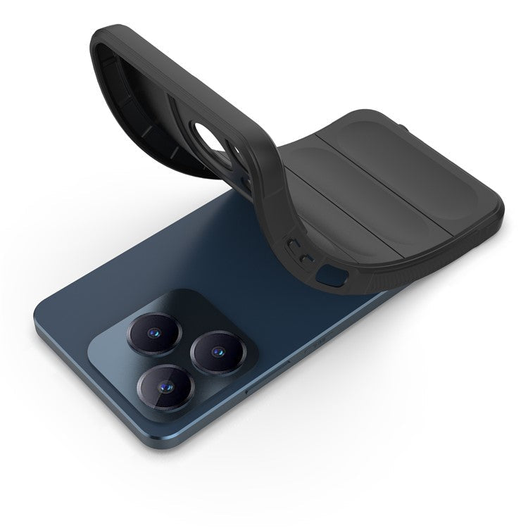 For Realme C63 4G / Narzo N63 4G Case Soft TPU Drop-proof Mobile Phone Cover - Dark Grey