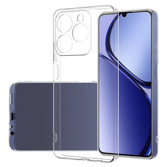 For Realme C61 4G Case Transparent Slim-Fit Soft TPU Phone Cover