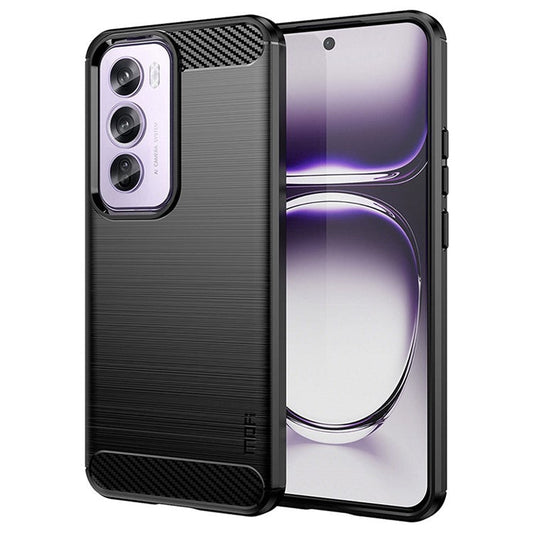 MOFI JK TPU Series-1 For Oppo Reno12 Pro 5G (Global) Case Brushed Soft TPU Anti-Fall Phone Cover - Black