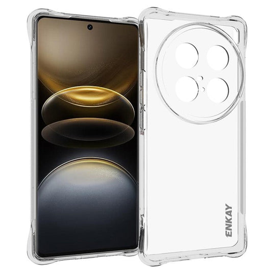 ENKAY HAT PRINCE For vivo X100 Ultra 5G Case TPU Crystal Clear Phone Cover Corner Airbag Fall Protection
