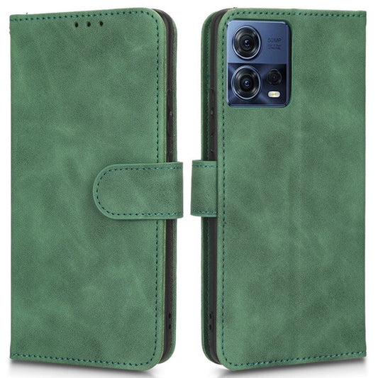 For Motorola Moto S30 Pro 5G PU Leather Wallet Stand Phone Cover Skin-touch Feeling Drop-proof Folio Flip Case - Green