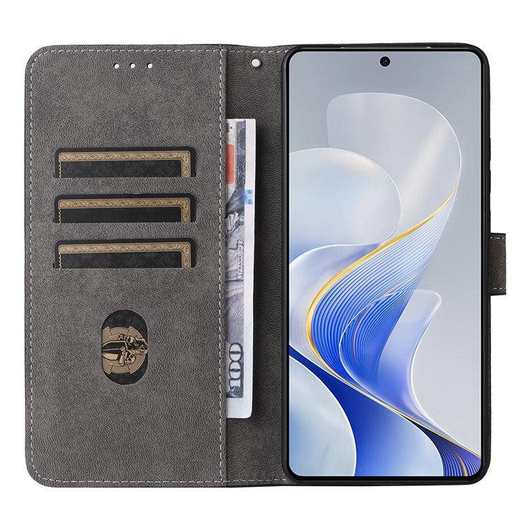 For vivo S19 5G Case RFID Blocking PU Leather Wallet Phone Cover - Purple