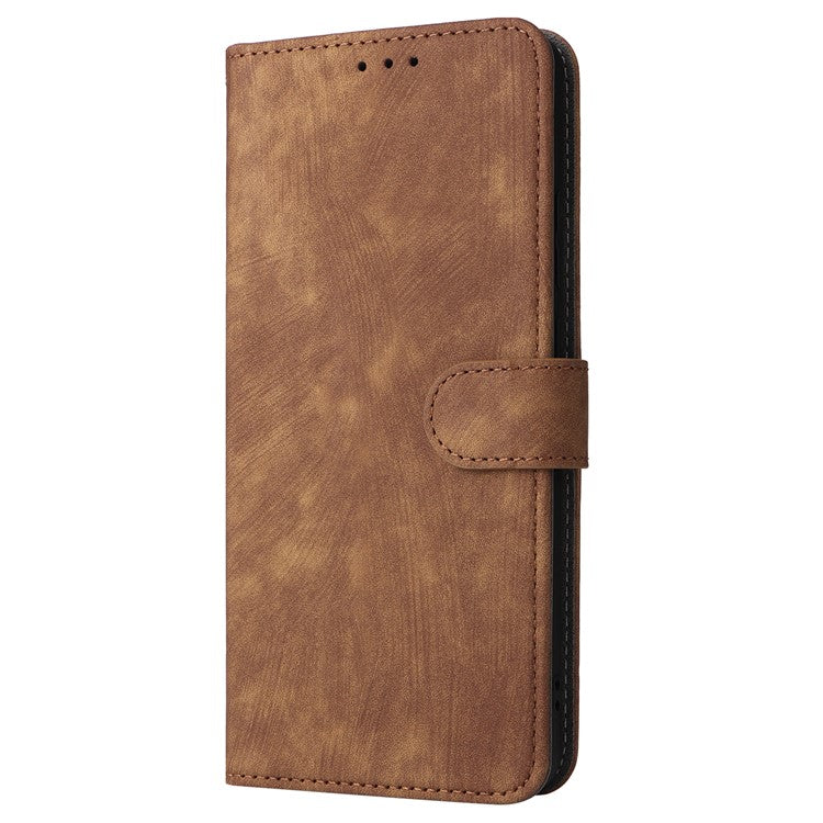 For vivo S19 5G Case RFID Blocking PU Leather Wallet Phone Cover - Brown