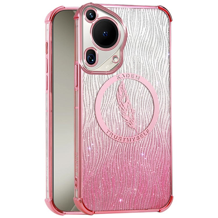 KADEM For Huawei Pura 70 Ultra Case Electroplating Glittery TPU Phone Cover - Pink