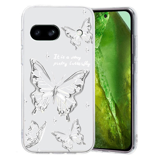 For Google Pixel 7a Case Anti-Drop Pattern Printing TPU Phone Cover - Butterfly