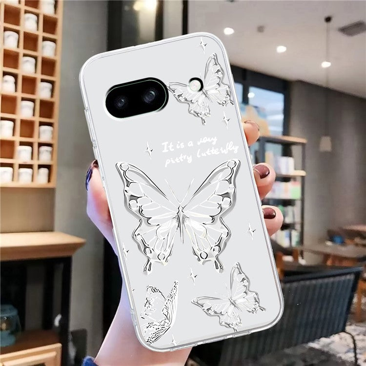 For Google Pixel 7a Case Anti-Drop Pattern Printing TPU Phone Cover - Butterfly