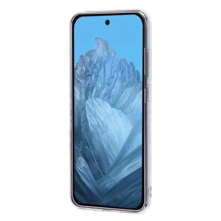 For Google Pixel 9 Pro Case TPU Phone Cover Animal Floral Pattern Print - Rose