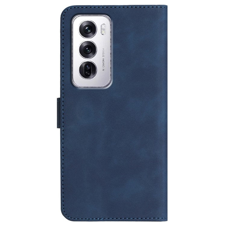 YX0030 For Oppo Reno12 5G (Global) / Reno12 Pro 5G (Global) Case Wallet Phone Leather Cover - Sapphire
