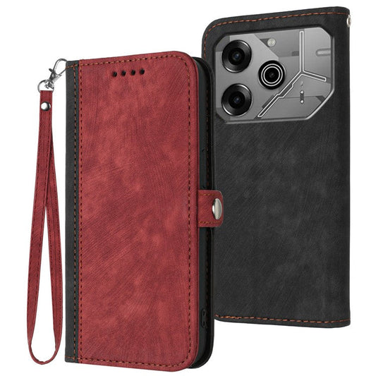 YX0020 For TECNO Pova 6 5G / Pova 6 Pro 5G Case Leather Protective Phone Cover - Red