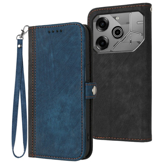 YX0020 For TECNO Pova 6 5G / Pova 6 Pro 5G Case Leather Protective Phone Cover - Sapphire