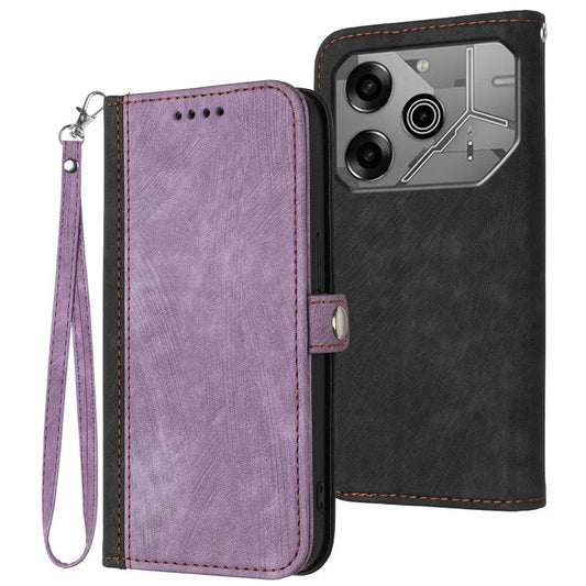YX0020 For TECNO Pova 6 5G / Pova 6 Pro 5G Case Leather Protective Phone Cover - Purple