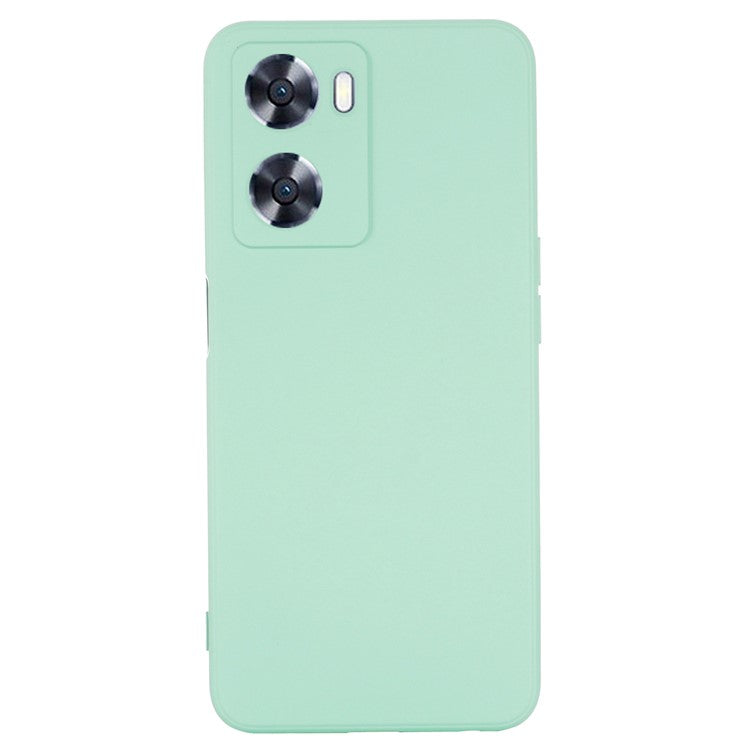 For OnePlus Nord N20 SE 4G Case Anti-Scratch Liquid Silicone Phone Cover with Hand Strap - Green