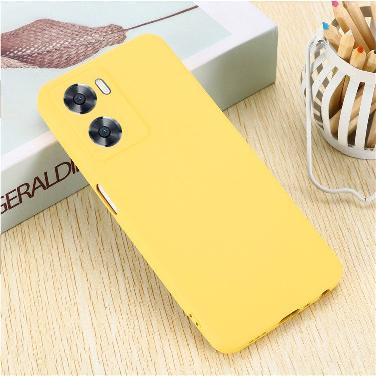 For OnePlus Nord N20 SE 4G Case Anti-Scratch Liquid Silicone Phone Cover with Hand Strap - Yellow