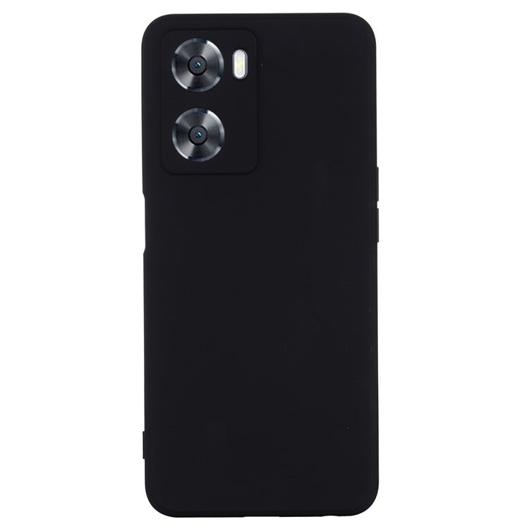For OnePlus Nord N20 SE 4G Case Anti-Scratch Liquid Silicone Phone Cover with Hand Strap - Black