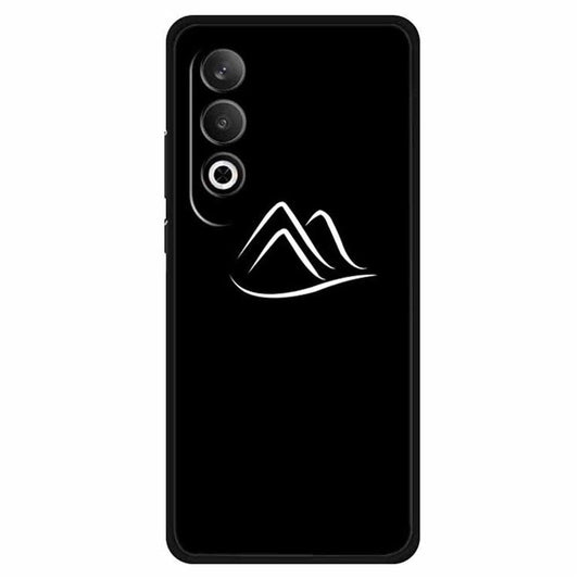For OnePlus Nord CE4 5G / Oppo K12 Case Shockproof TPU Phone Cover Line Pattern Design - Mountain