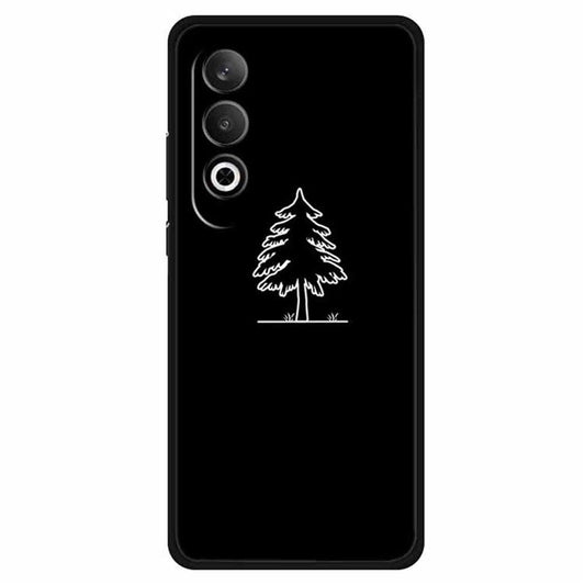 For OnePlus Nord CE4 5G / Oppo K12 Case Shockproof TPU Phone Cover Line Pattern Design - Pine Tree
