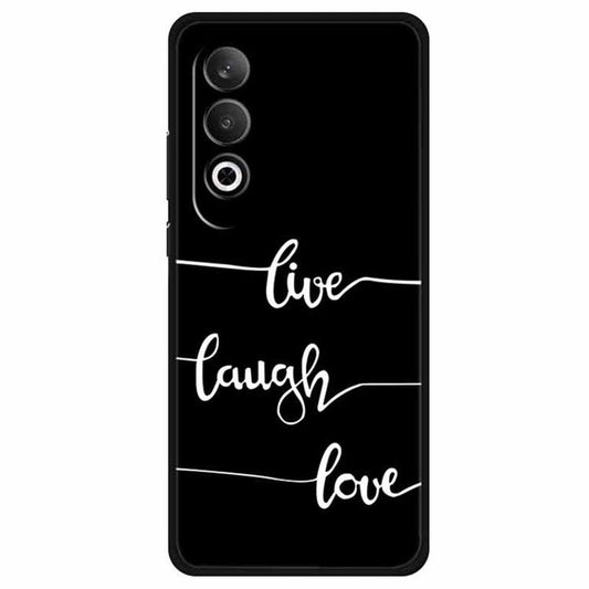 For OnePlus Nord CE4 5G / Oppo K12 TPU Case Pattern Printed Anti-Drop Phone Cover - Live Laugh Love
