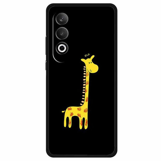 For OnePlus Nord CE4 5G / Oppo K12 TPU Case Pattern Printed Anti-Drop Phone Cover - Giraffe