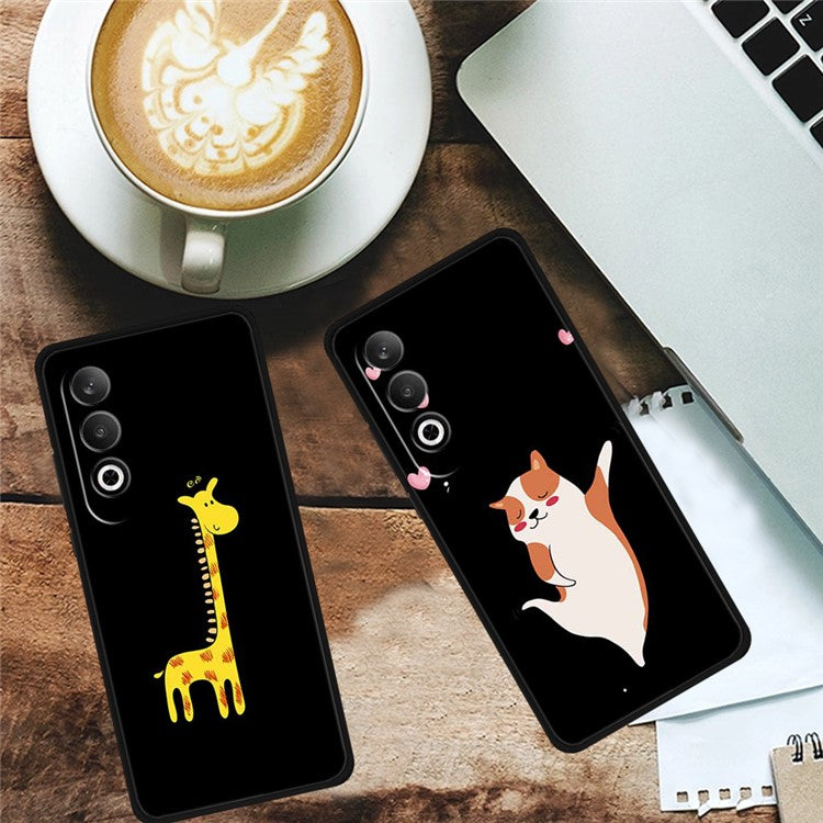 For OnePlus Nord CE4 5G / Oppo K12 TPU Case Pattern Printed Anti-Drop Phone Cover - I Love You