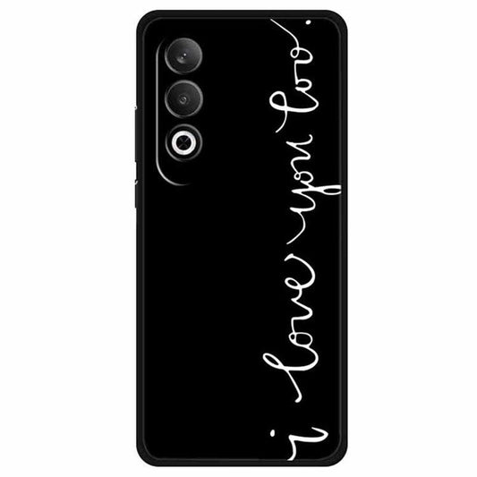 For OnePlus Nord CE4 5G / Oppo K12 TPU Case Pattern Printed Anti-Drop Phone Cover - I Love You Too