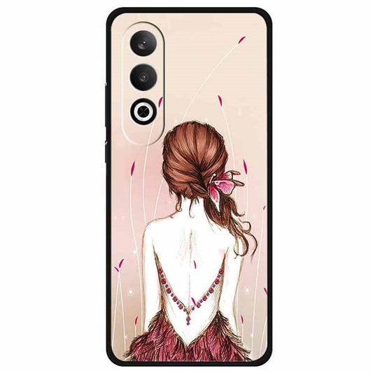 For OnePlus Nord CE4 5G / Oppo K12 Case Pattern Printing Soft TPU Cell Phone Cover - Sketch Girl