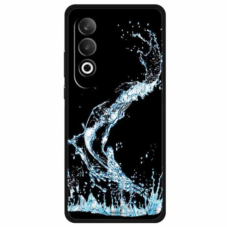 For OnePlus Nord CE4 5G / Oppo K12 Case Pattern Printing Soft TPU Cell Phone Cover - Blue Water Droplet