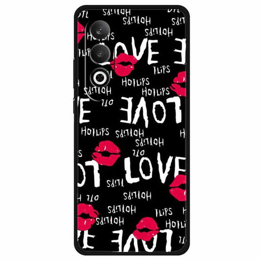 For OnePlus Nord CE4 5G / Oppo K12 Case Pattern Printing Soft TPU Cell Phone Cover - Red Lips