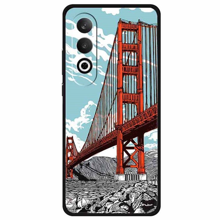 For OnePlus Nord CE4 5G / Oppo K12 Case Pattern Printing Soft TPU Cell Phone Cover - Golden Gate Bridge