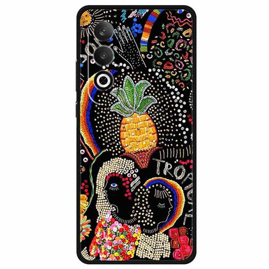 For OnePlus Nord CE4 5G / Oppo K12 Case Pattern Printing Soft TPU Cell Phone Cover - Pineapple Flower