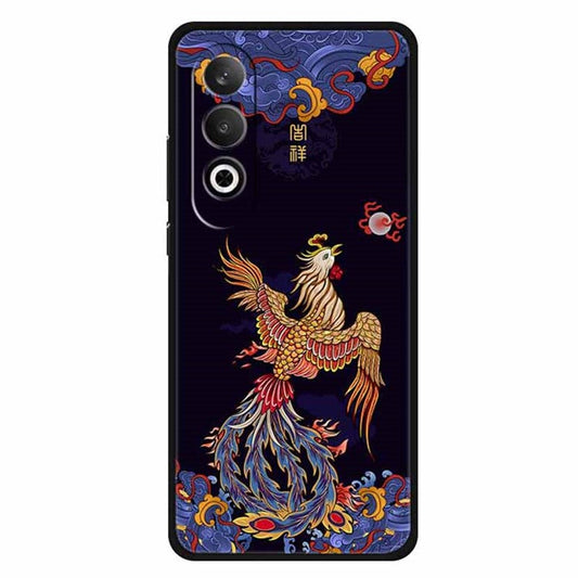 For OnePlus Nord CE4 5G / Oppo K12 Case Unique Pattern Slim TPU Phone Cover - Phoenix Chasing The Sun