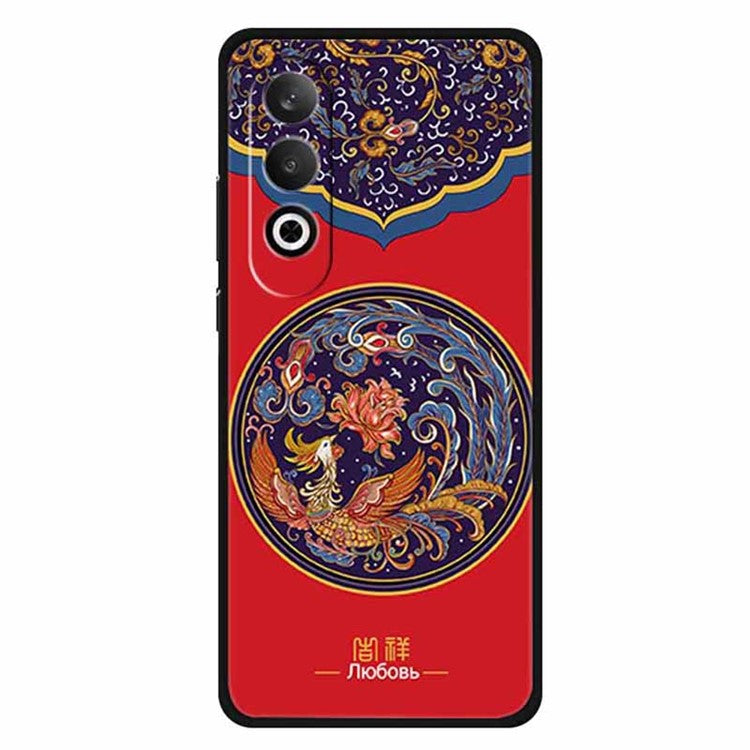For OnePlus Nord CE4 5G / Oppo K12 Case Unique Pattern Slim TPU Phone Cover - Phoenix Flower