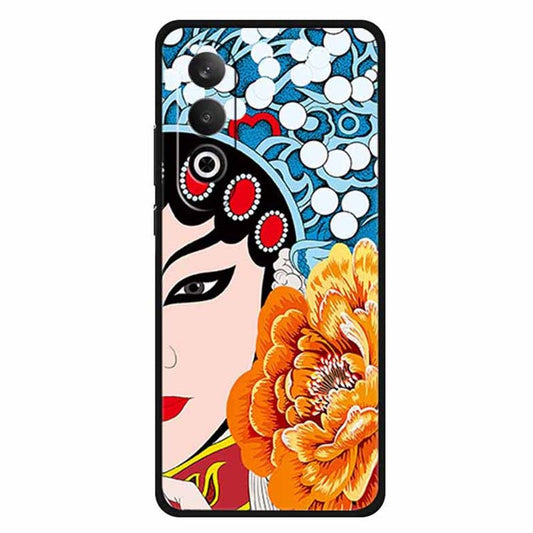 For OnePlus Nord CE4 5G / Oppo K12 Case Unique Pattern Slim TPU Phone Cover - Peking Opera Face