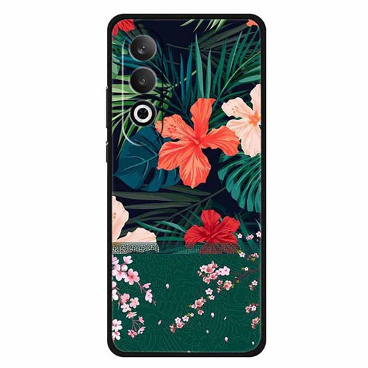 For OnePlus Nord CE4 5G / Oppo K12 Case Unique Pattern Slim TPU Phone Cover - Flowers