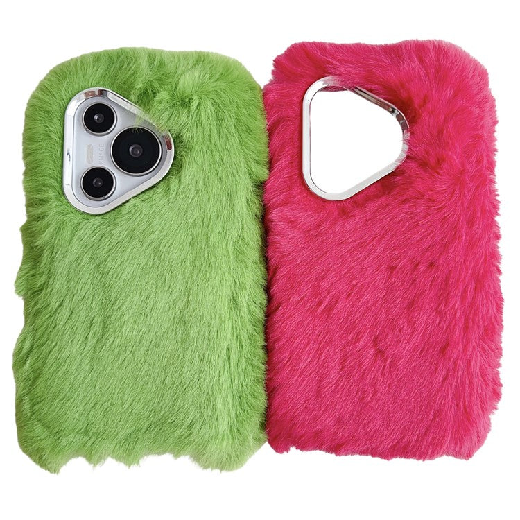 For Huawei Pura 70 Cell Phone Cases Silver Camera Frame Fluffy TPU Cover - Rose