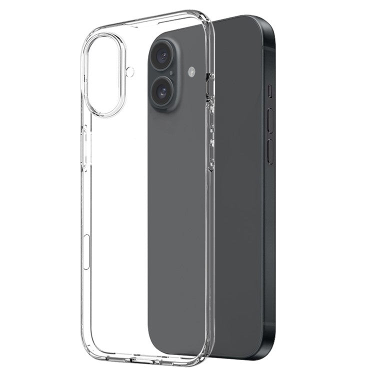 NORTHJO for iPhone 16 Plus Case TPU Phone Cover with Tempered Glass Screen Protector and Rear Lens Film