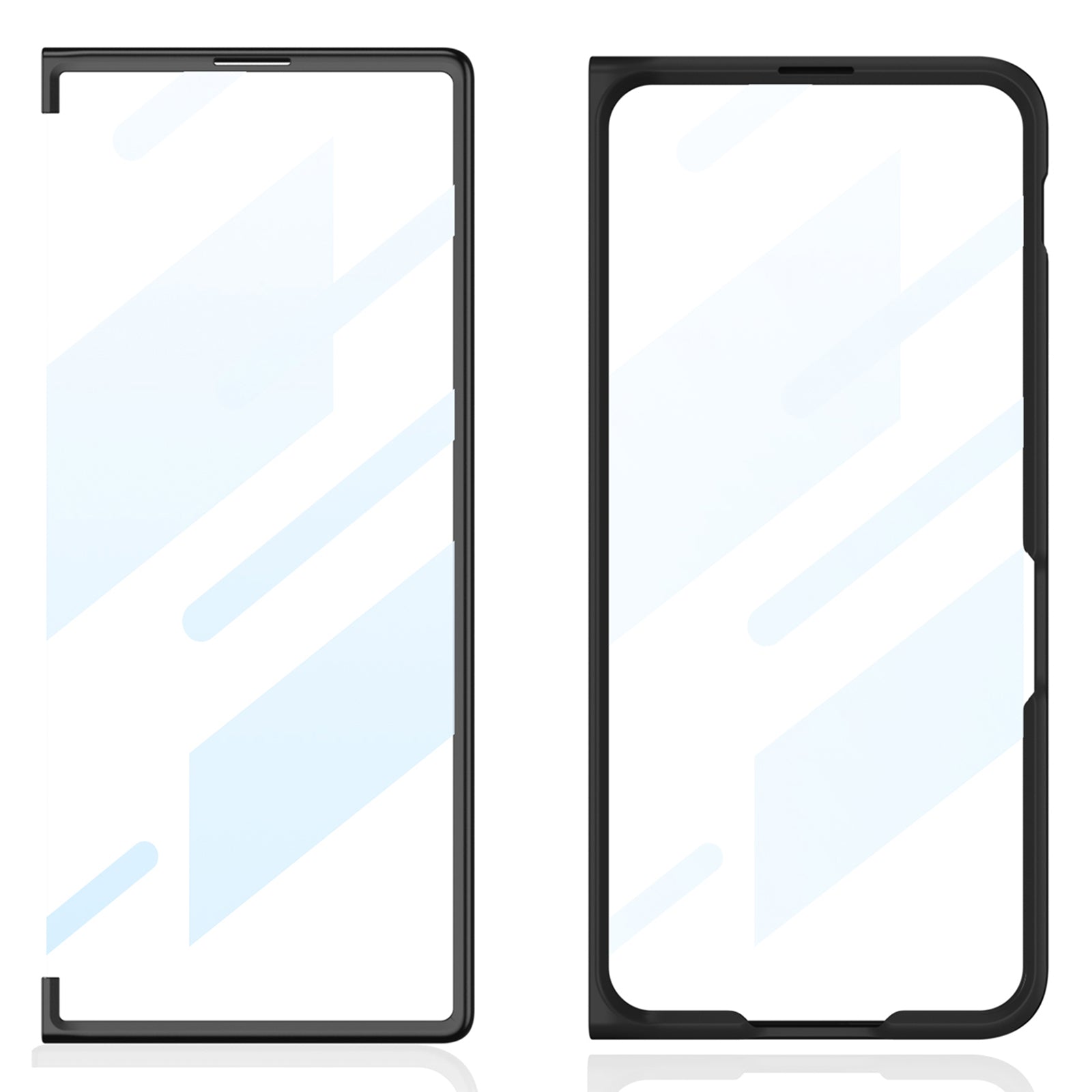 GKK For Samsung Galaxy Z Fold6 5G Case Super Slim PC Phone Cover with Screen Protector - Titanium Grey