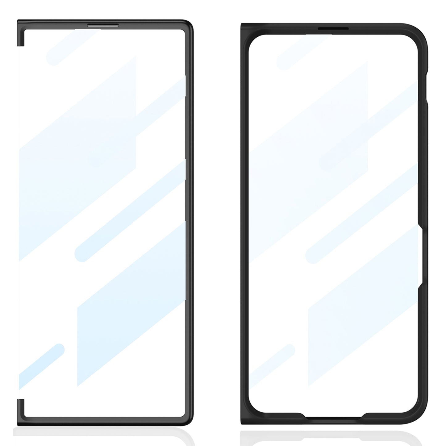 GKK For Samsung Galaxy Z Fold6 5G Case Super Slim PC Phone Cover with Screen Protector - Titanium Grey