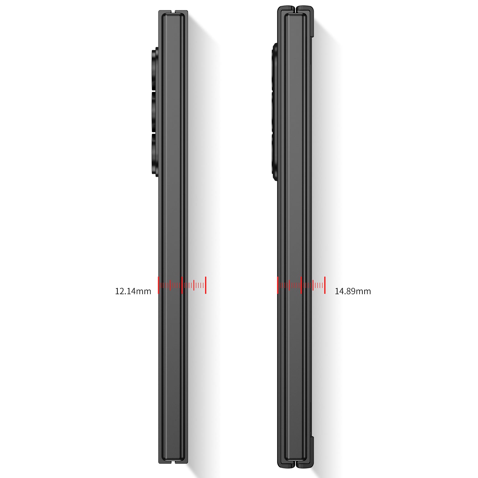 GKK For Samsung Galaxy Z Fold6 5G Case Super Slim PC Phone Cover with Screen Protector - Titanium Grey