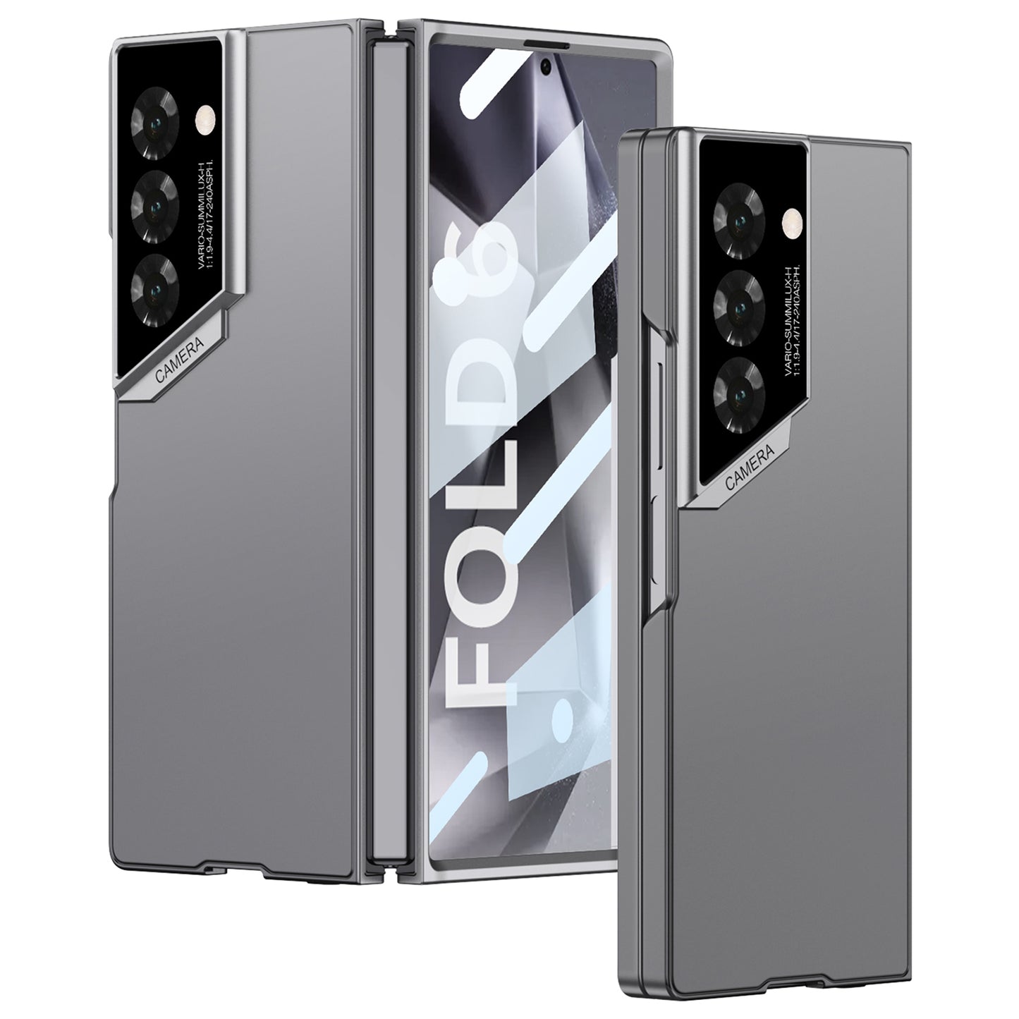 GKK For Samsung Galaxy Z Fold6 5G Case Ultra-Thin PC Phone Case with HD Tempered Glass Screen Protector - Grey