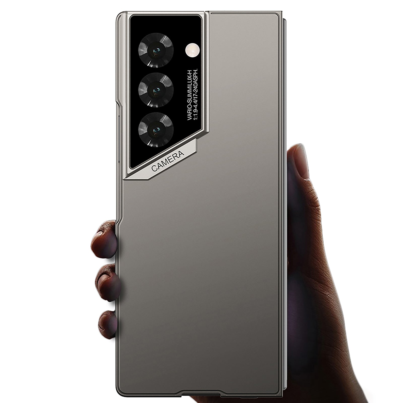 GKK For Samsung Galaxy Z Fold6 5G Case Ultra-Thin PC Phone Case with HD Tempered Glass Screen Protector - Titanium Grey