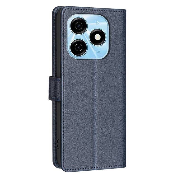 BINFEN COLOR BF32 For TECNO Spark 20 Case RFID Blocking Shockproof Leather Cover - Blue