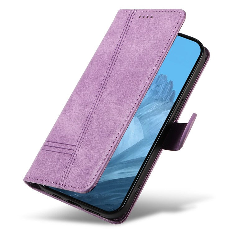 For Google Pixel 9 / 9 Pro Case Leather Book Flip Phone Cover Wallet Stand View - Light Purple