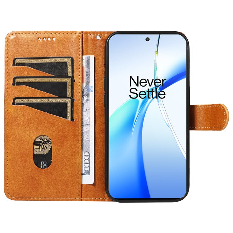 For OnePlus Ace 3V 5G Case Wallet PU Leather Cell Phone Cover Magnetic Closure - Yellow