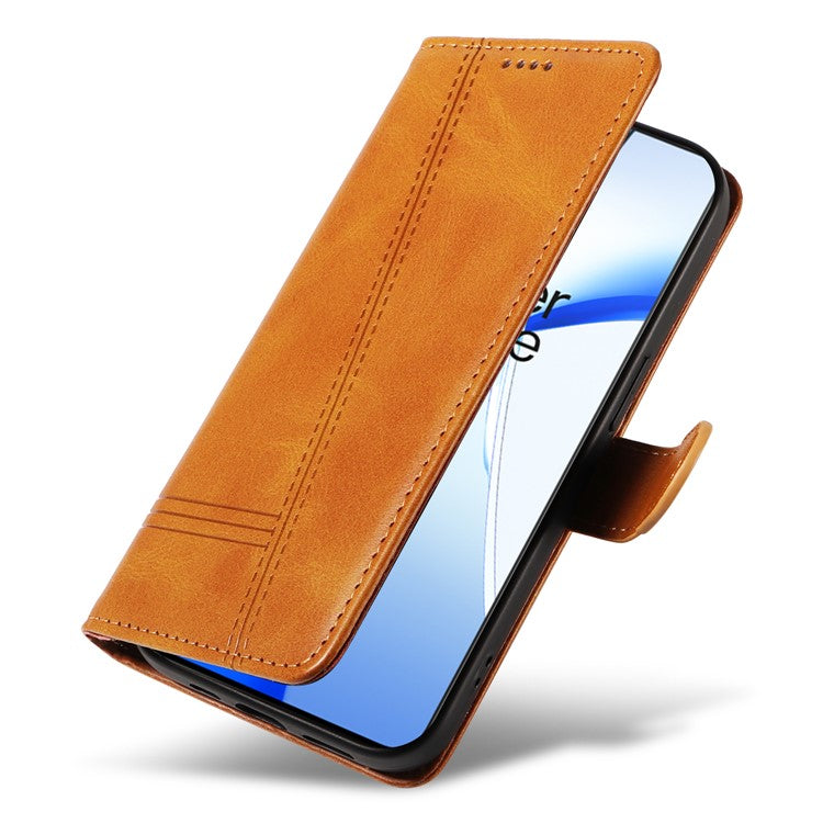 For OnePlus Ace 3V 5G Case Wallet PU Leather Cell Phone Cover Magnetic Closure - Yellow