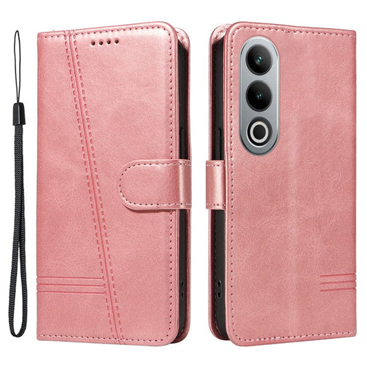For OnePlus Ace 3V 5G Case Wallet PU Leather Cell Phone Cover Magnetic Closure - Rose Gold