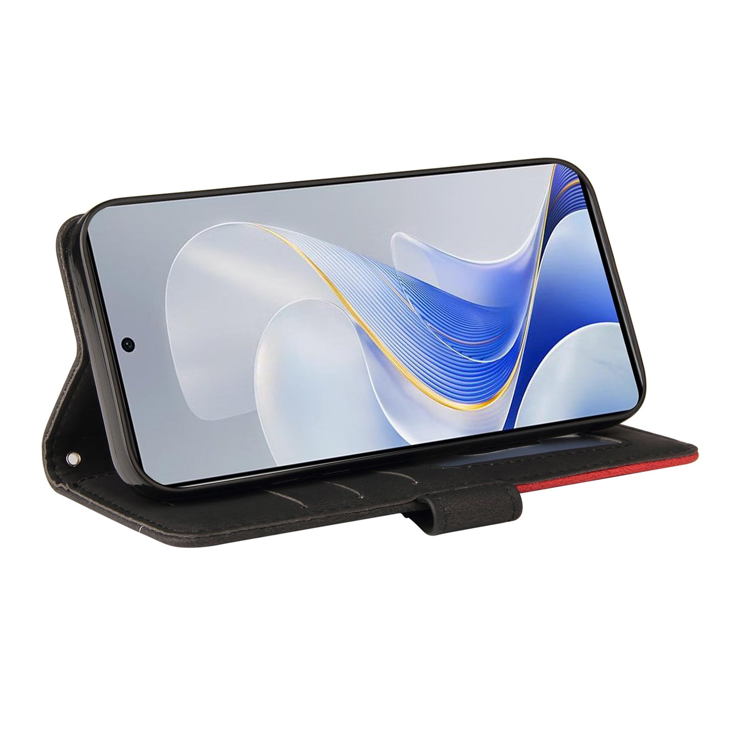 KT Leather Series-1 For vivo S19 5G / V40 5G Case PU Leather Dual Color Phone Cover - Black