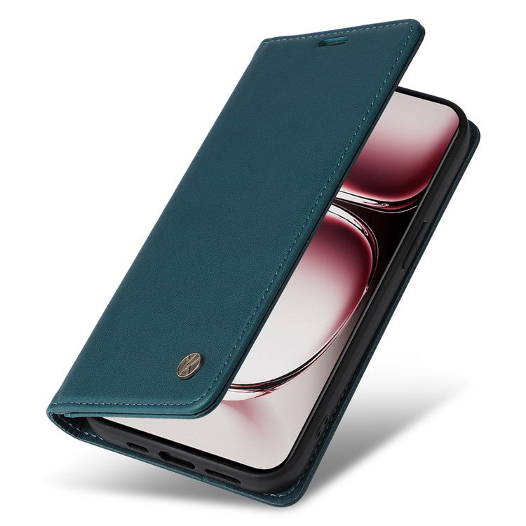 YIKATU YK-001 For Oppo Reno12 5G (Global) Case Wallet Leather Phone Cover Folio Strong Magnetic Closure - Green